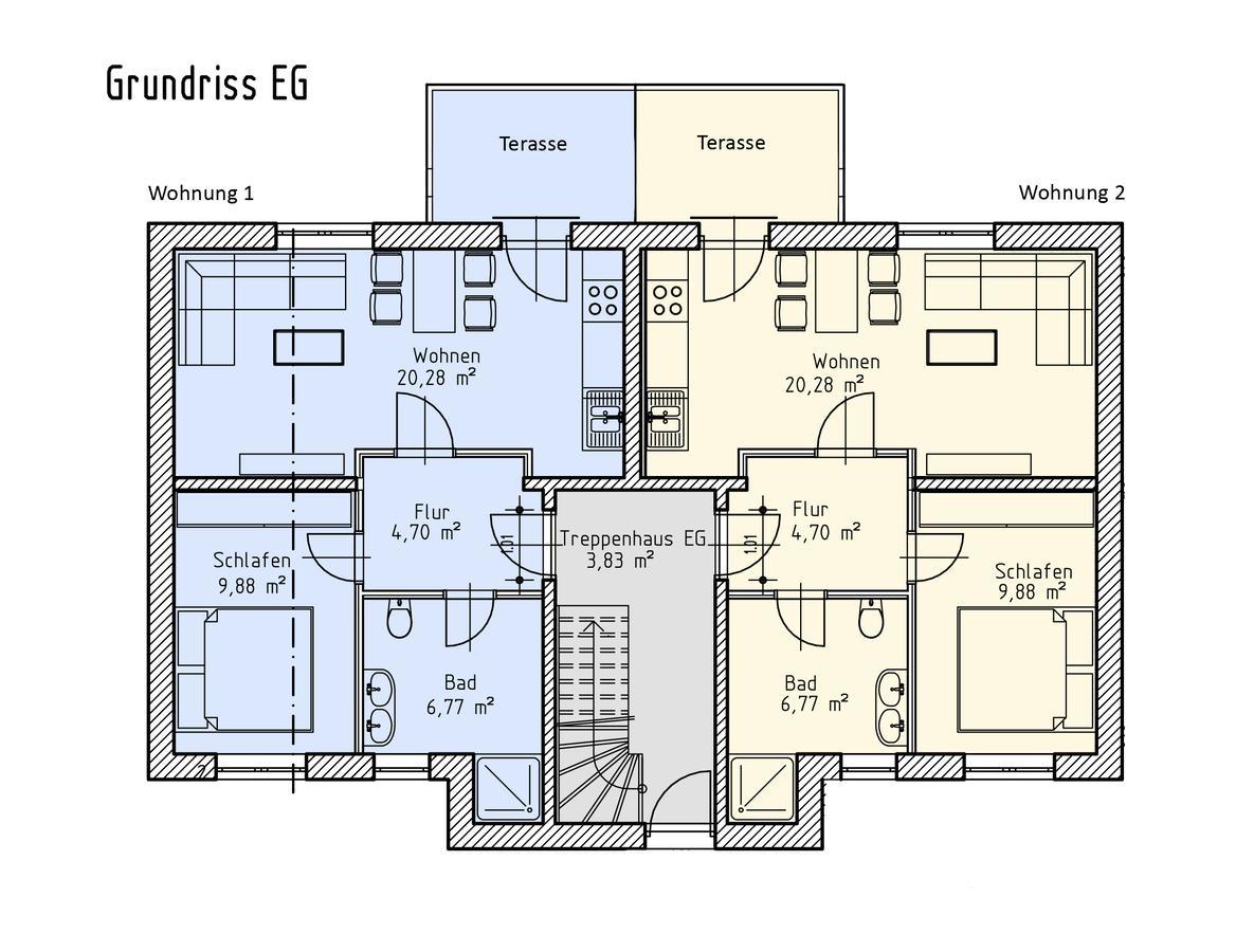 Ferienhaus Kaiserhof マルククレーベルク 部屋 写真